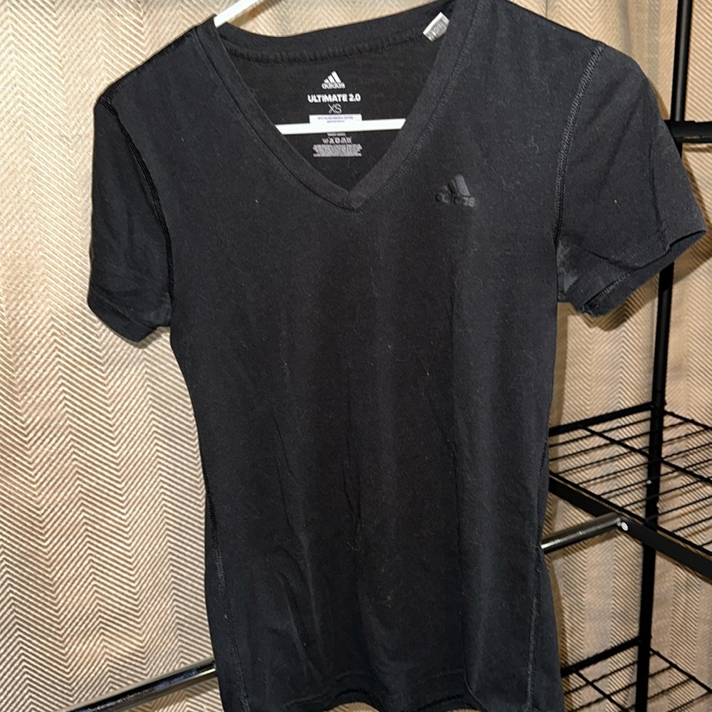 Black adidas vneck tshirt ultimate 2.0 size XS